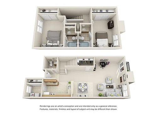 Floor plan 2x2TH-1143