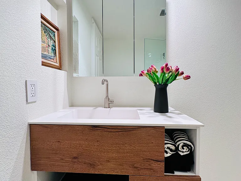 Newly updated guest bathroom
