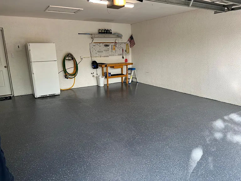 Garage with fridge