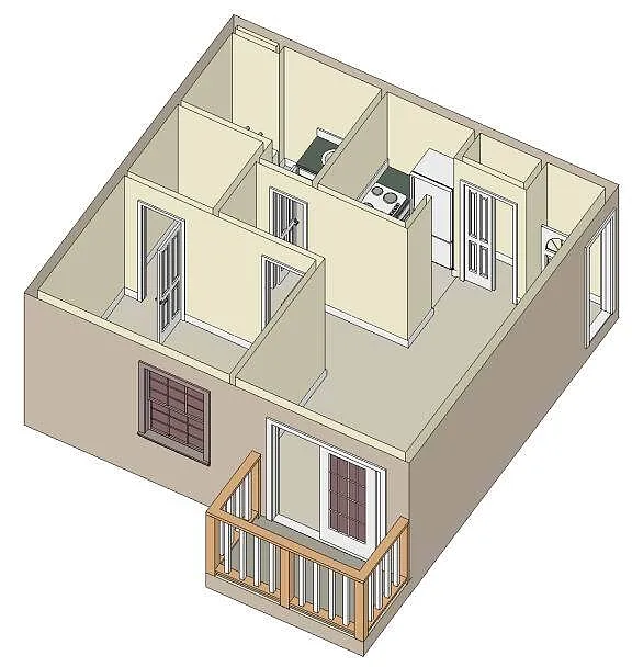 Floor plan 1B1B