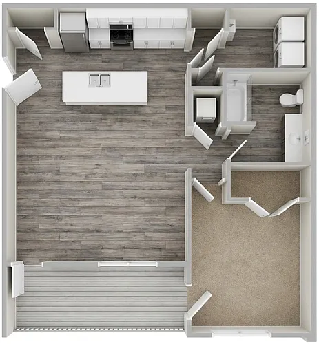 Floor plan 1 Bedroom