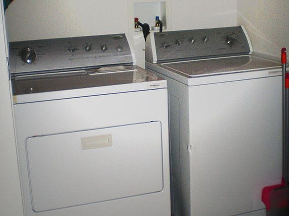 This full-size washer/dryer is included too - just move in!