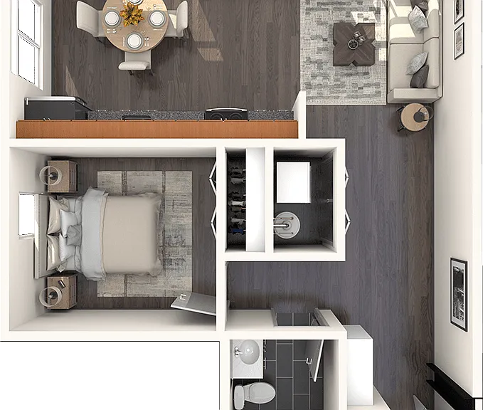 1 Bedroom 1 Bedroom