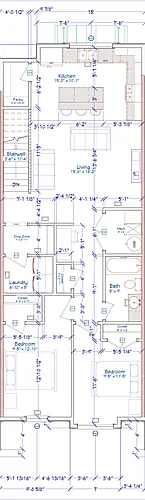 Floor plan 2 Bedroom - Middle