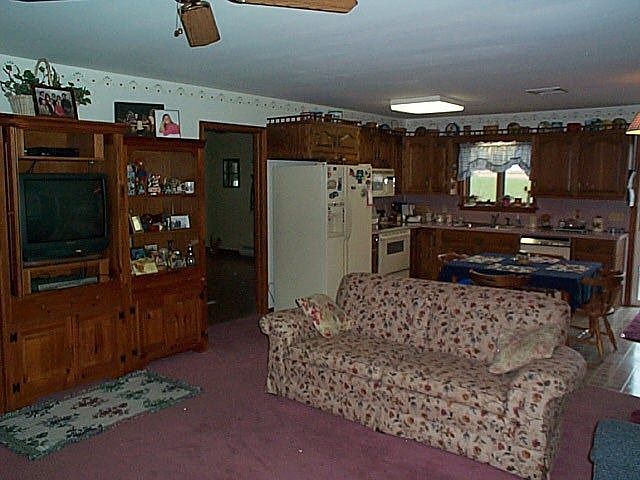 Living Room, Kitchen, Door to Formal D/R