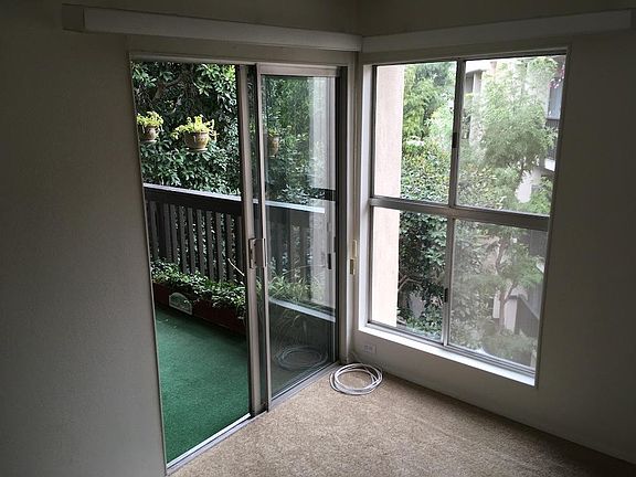 Light and nature views from bedroom