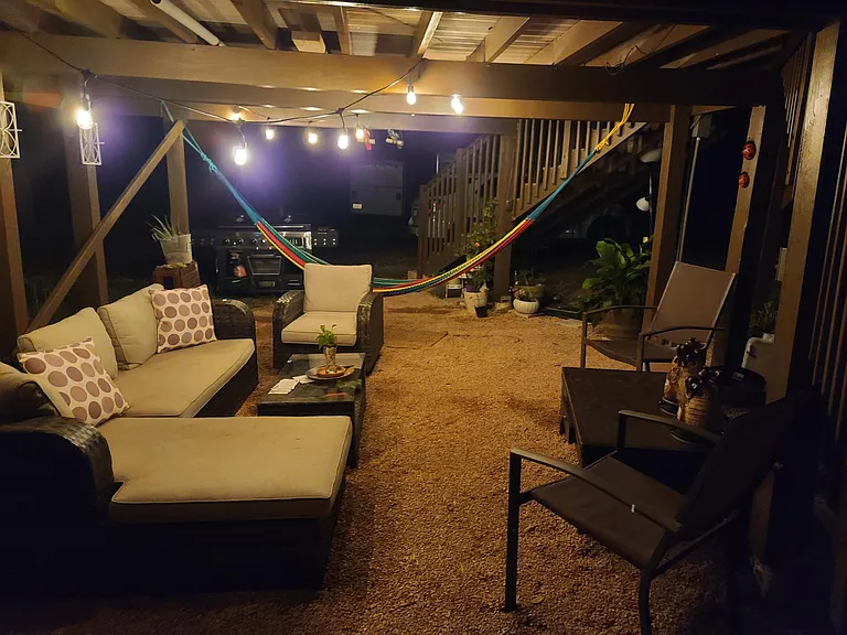 large outdoor relaxing space