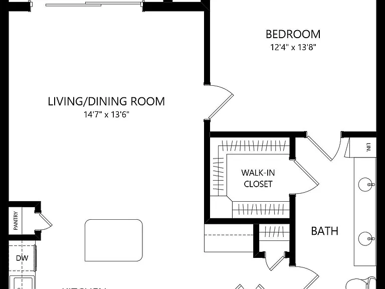 B-A3 floor plan Residences at The Triangle