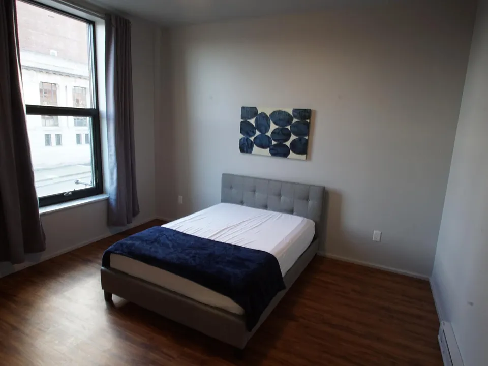 Full size Bed with TV included in Bedroom