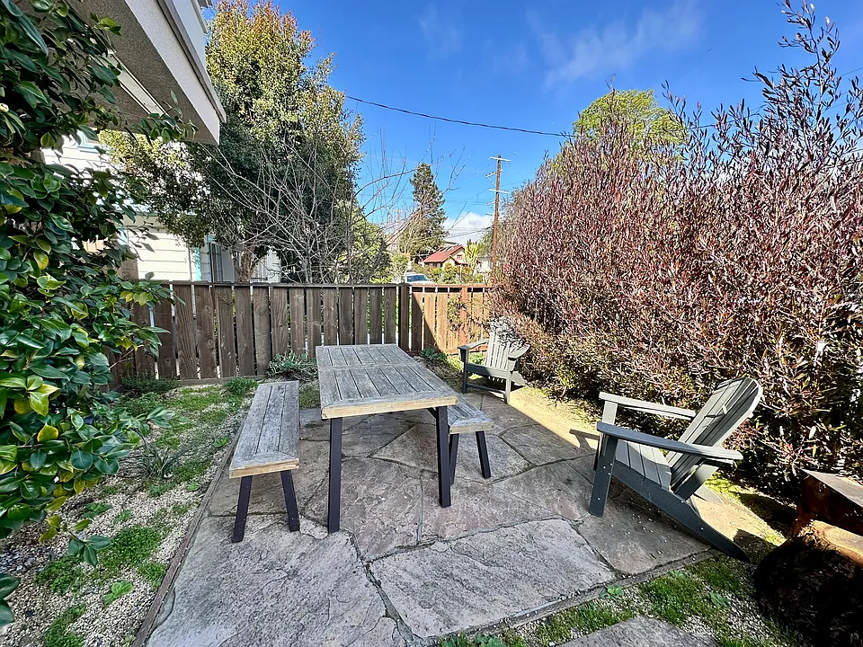 patio sitting area