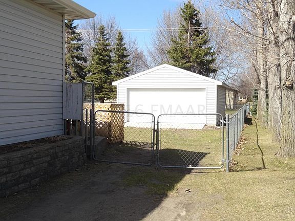 Detached double garage