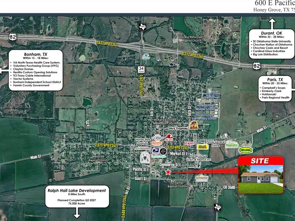600 Pacific St E, Honey Grove, TX 75446