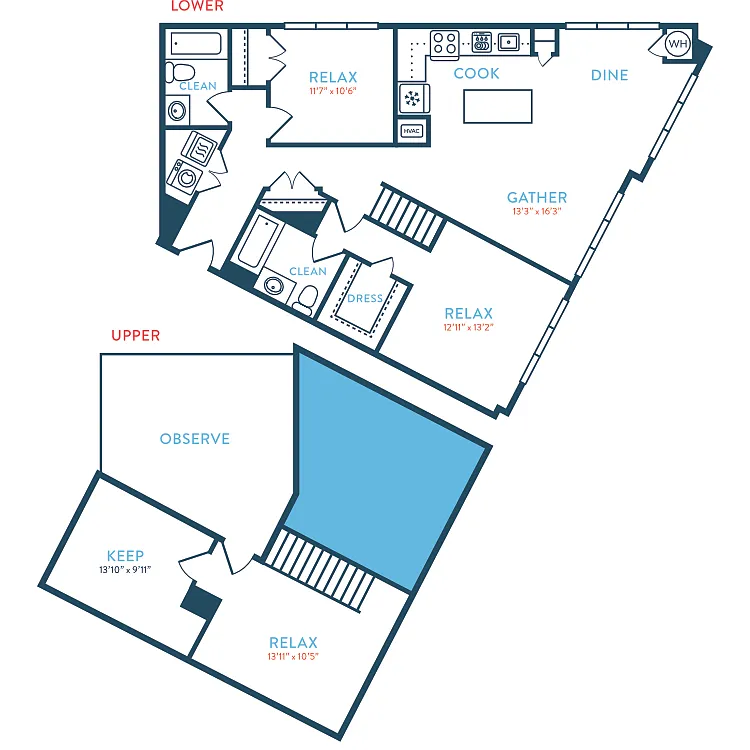 Floor plan 1790 Berkeley B5 Loft