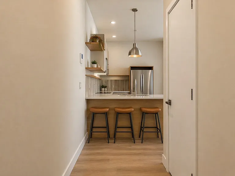 Wide hallway entrance