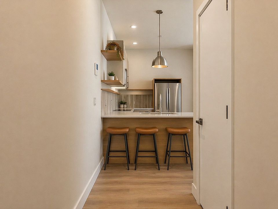 Wide hallway entrance