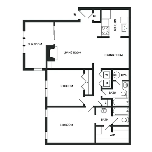 Floor plan Willow