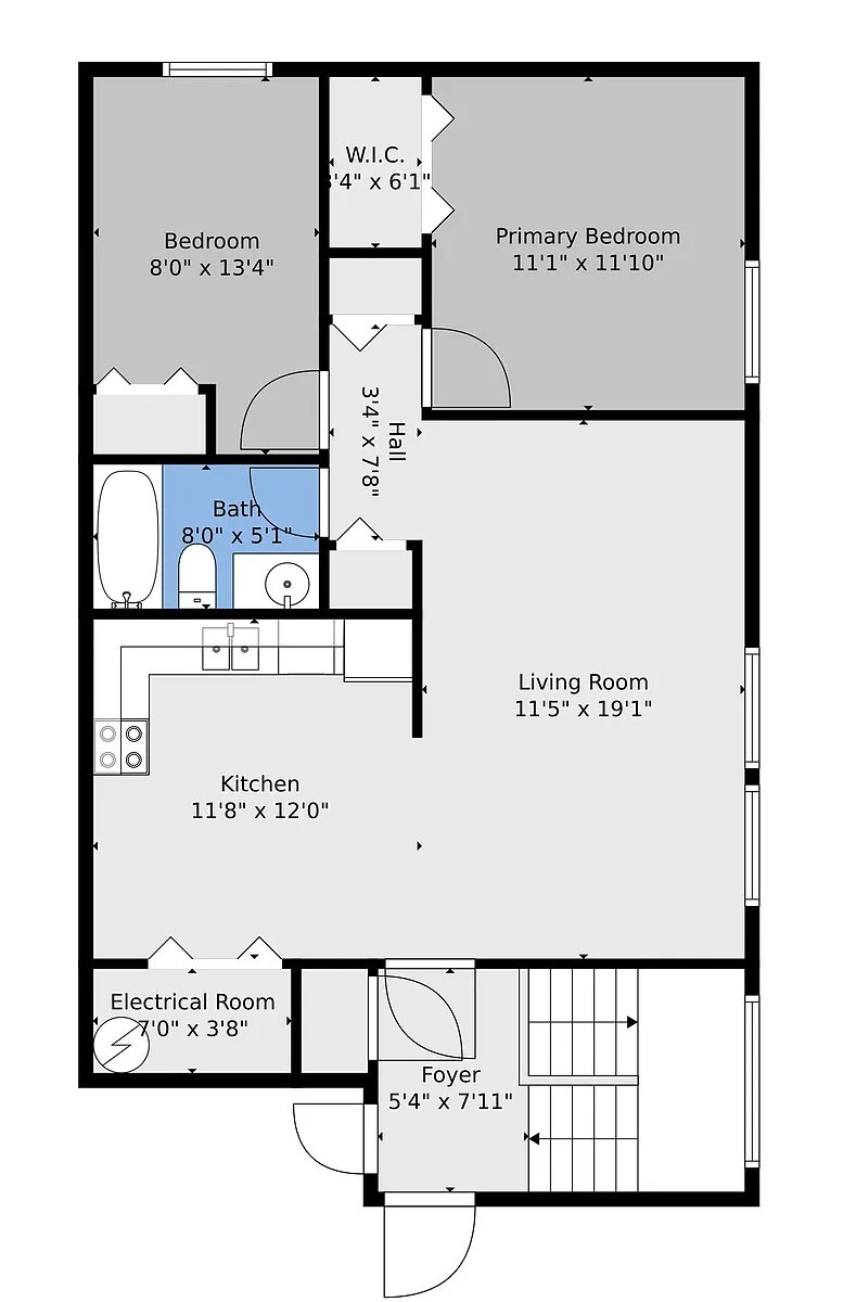 Floor plan 2 Bedroom