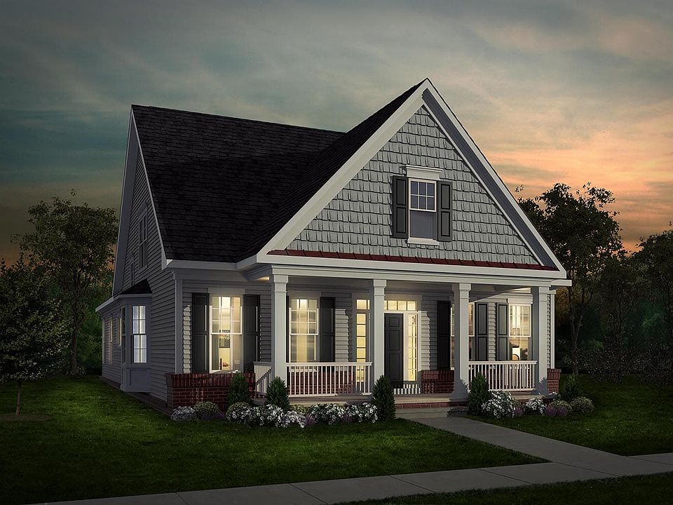 Elevation 1 of the Harrington a home design at Easton Village by Brookfield Residential