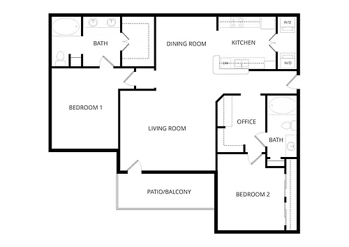Floor plan 2B