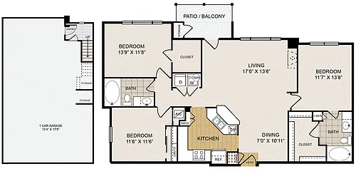 Floor plan C1 Garage