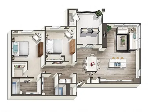 Floor plan Oxbow