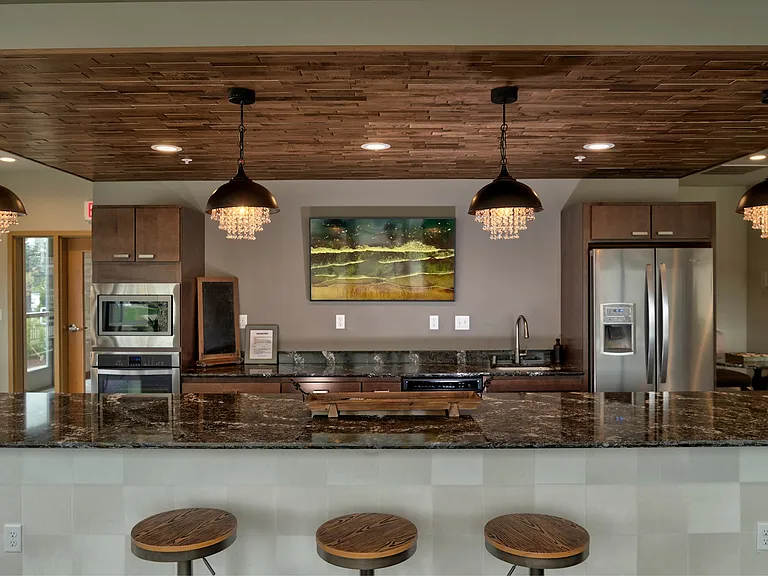 Forte at 84South Modern Club Room Kitchen