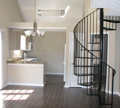 Kitchen & Stairs to Loft