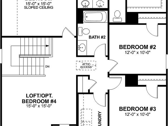 Sheldon Second Floor Floorplan
