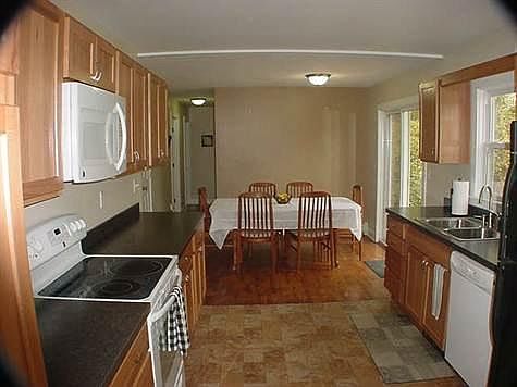 Kitchen view to dining