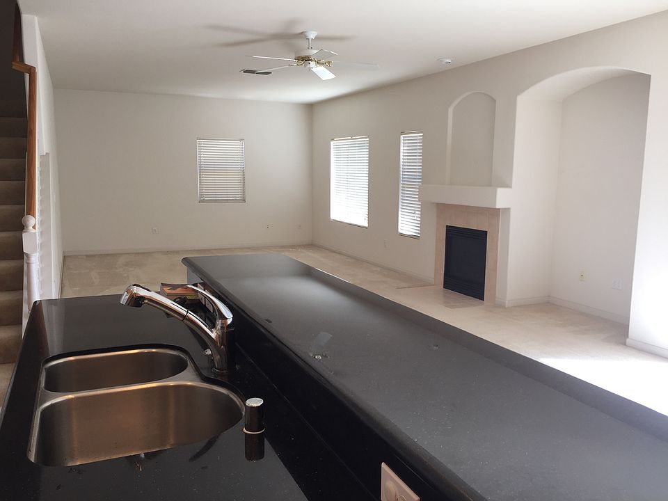 View of family room from kitchen