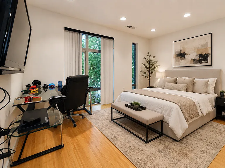 Virtually Staged Primary Bedroom.