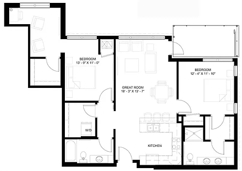 Floor plan The Denali L (C7-4)