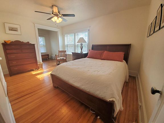 Master bedroom with additional reading nook
