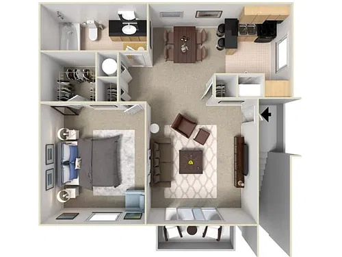 Floor plan 1 Bedroom