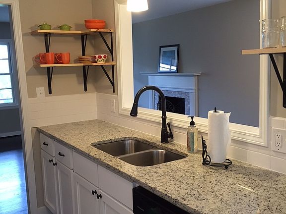 Kitchen open to dining room.