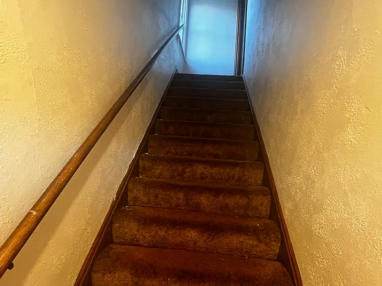 Front Stair, still in process of renovation.