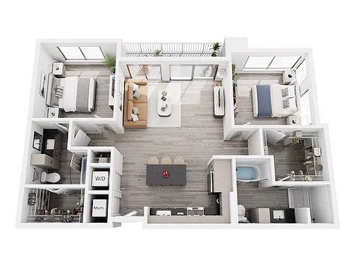 Floor plan B3 Renovated
