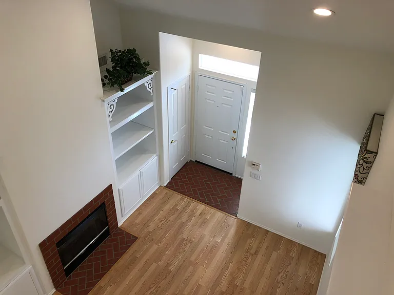 Front door from loft