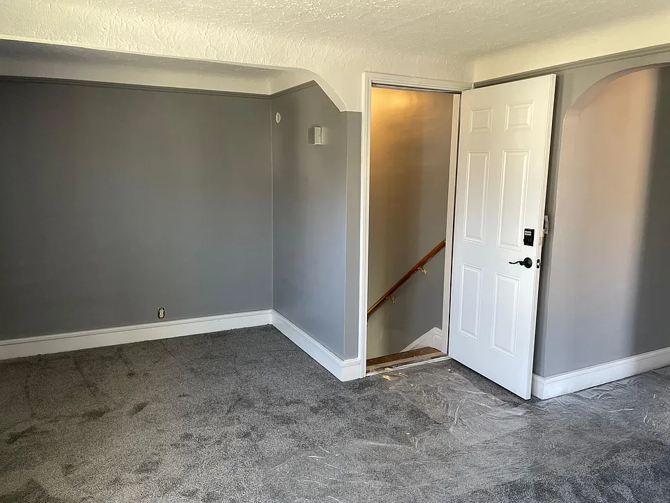 Front entry into living room