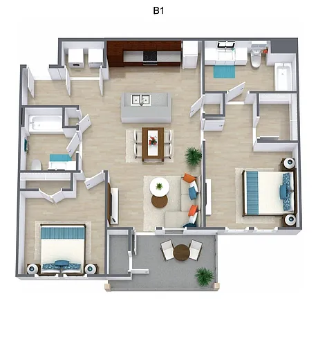 Floor plan B1