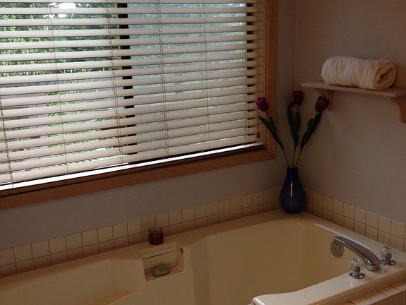 Large tub in master