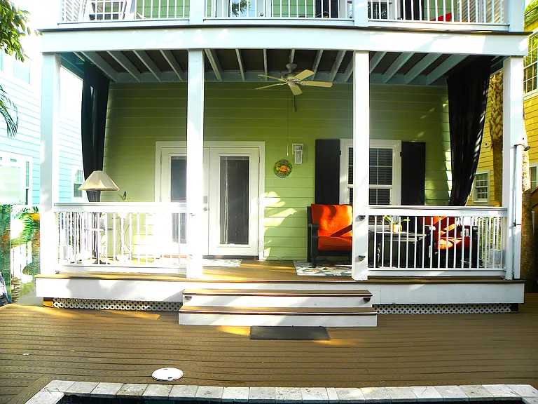 Rear Lower Covered Deck for Relaxing in the Shade