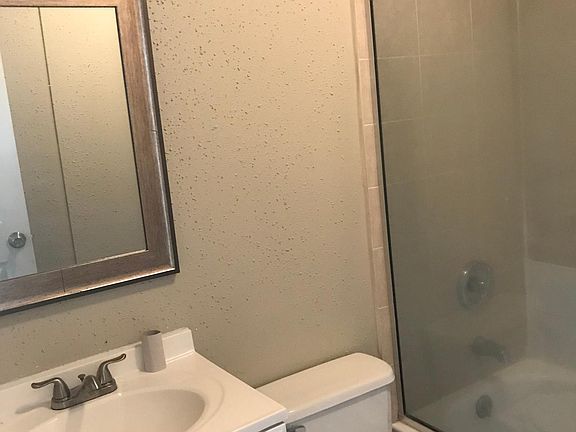 Full bath with roomy shower.