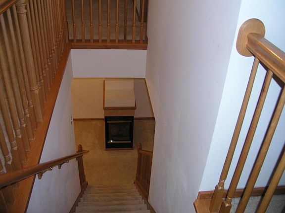 From loft looking into living room