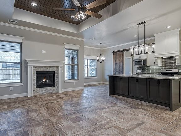 Great room with fireplace