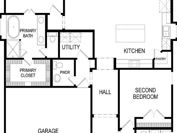 Edgewater F First Floor Plan