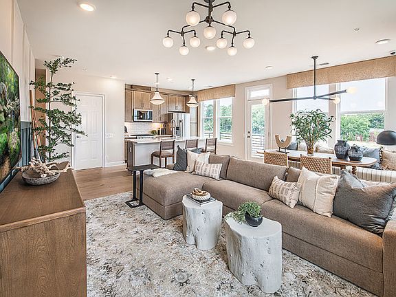 Open concept floor plan