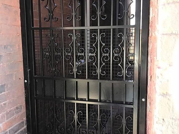 Custom designed secure entry gate