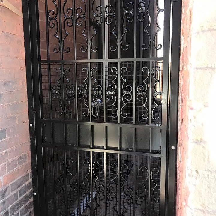 Custom designed secure entry gate