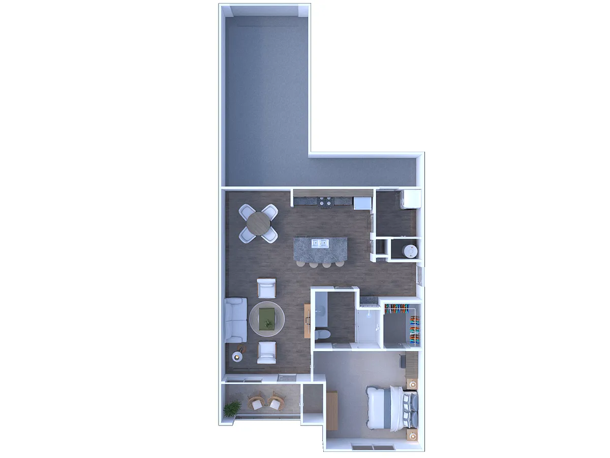 Floor plan A2.1 with Garage